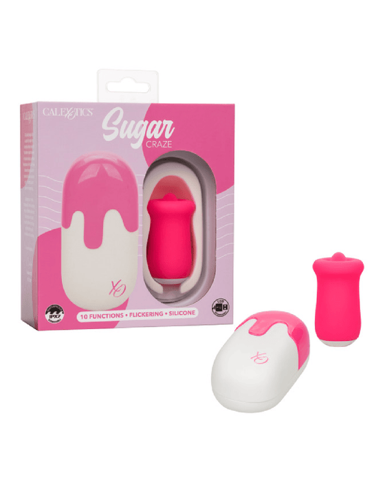 CalExotics Vibrator Sugar Craze Licking Tongue Vibrator with Lid