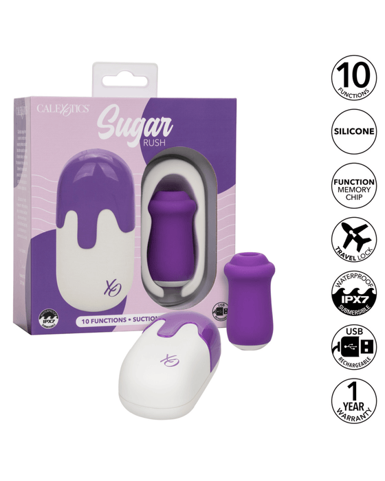 CalExotics Vibrator Sugar Rush Clitoral Suction Vibrator with Lid