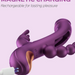 TRILUX App-Controlled Kinky Finger Rabbit Vibrator with Anal Beads - Purple