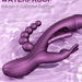 TRILUX App-Controlled Kinky Finger Rabbit Vibrator with Anal Beads - Purple