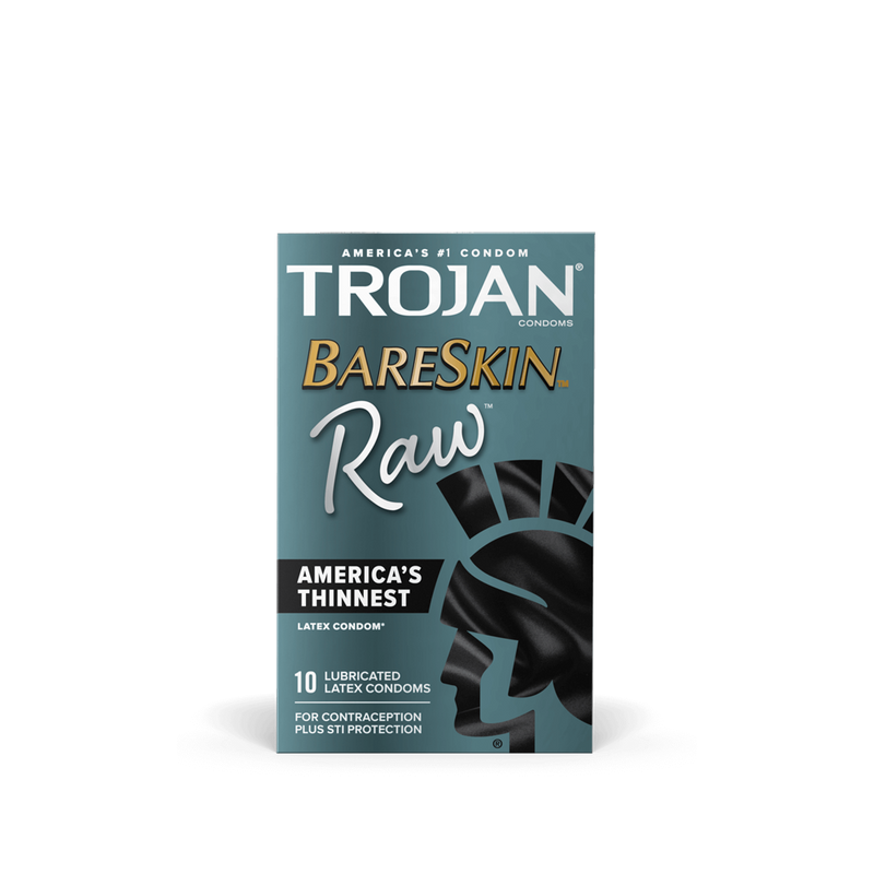 Trojan Bareskin Raw Condoms - 10pk