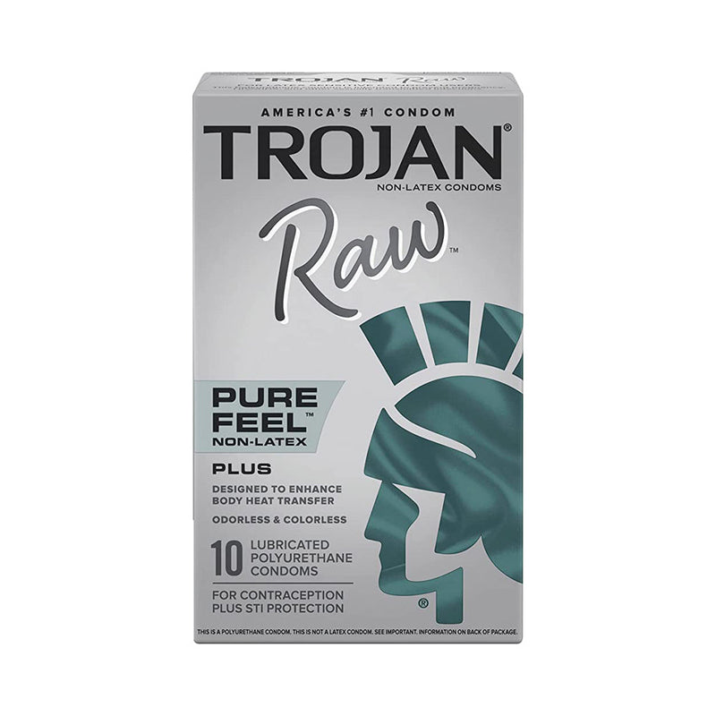 Trojan Raw Pure Feel Non-Latex Condom 10pk