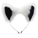 XR Brands Butt Plug Tailz White Fox Tail Anal Plug and Ears Set