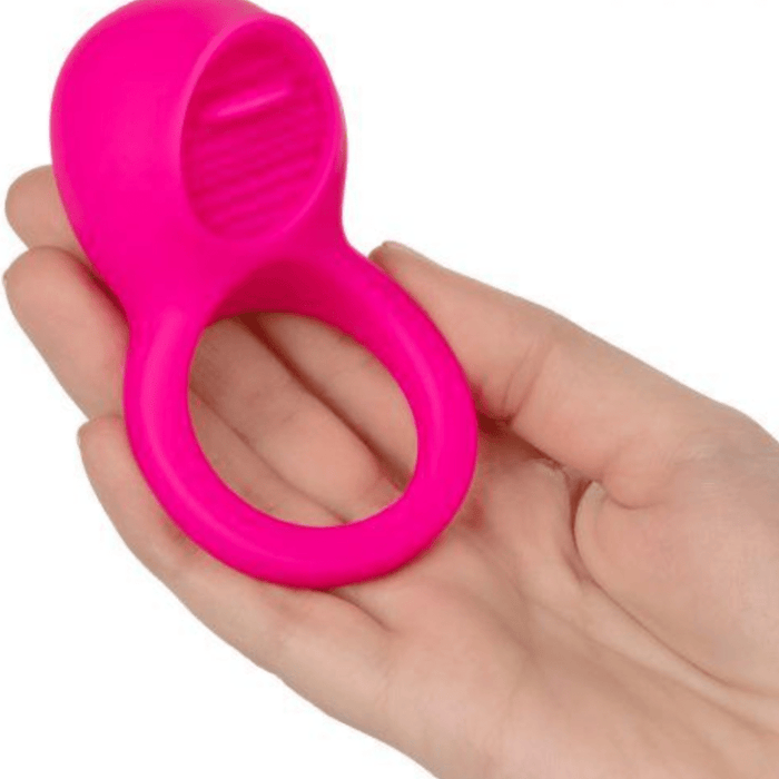 CalExotics Cock Ring Teasing Tongue Enhancer Vibrating Cock Ring