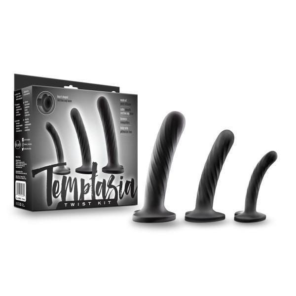 Blush Novelties Dildo Temptasia Twist Kit Set Of 3 Silicone Pegging Dildos