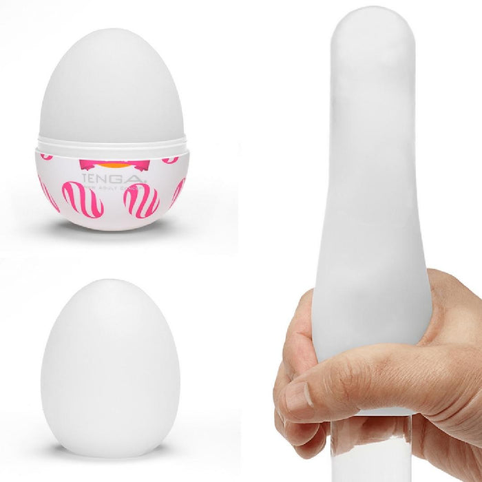 Tenga Egg 'Curl' Pattern Disposable Penis Masturbation Sleeve