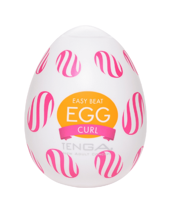 Tenga Masturbator Tenga Egg 'Curl' Pattern Disposable Penis Masturbation Sleeve