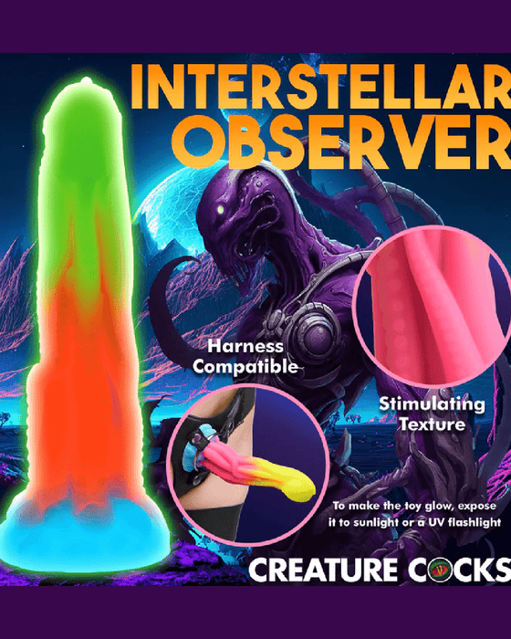 XR Brands Dildo Tenta Glow Glow-In-The-Dark Tentacle Fantasy Dildo