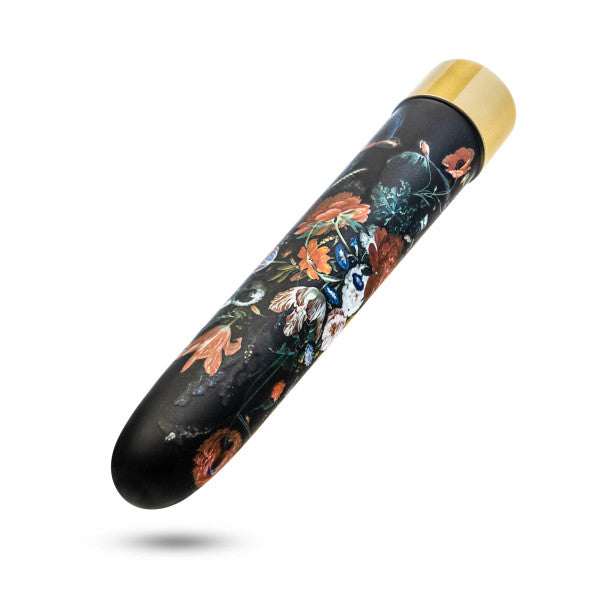 The Collection Bountiful - 7 Inch Rechargeable Vibe - Black Floral