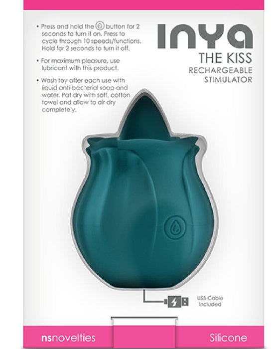 NS Novelties Vibrator Inya The Kiss Vibrator - Dark Teal