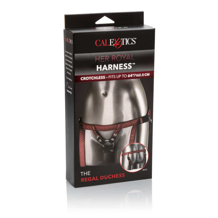 CalExotics Harness Her Royal Harness™ The Regal Duchess Strap-on Harness - Red