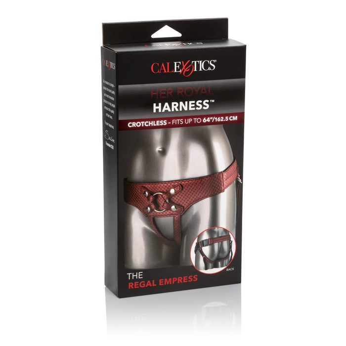 CalExotics Harness Her Royal Harness™ The Regal Empress Strap-on Harness - Red