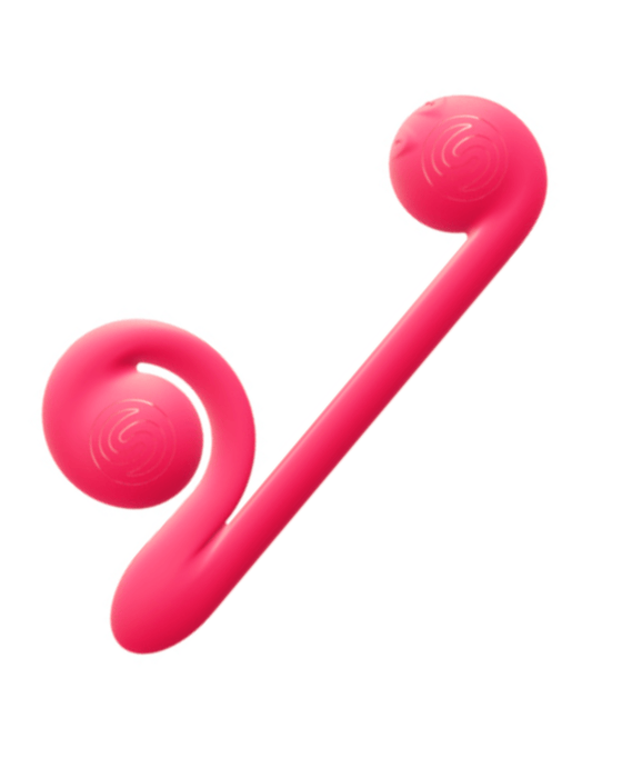 Freedom Novelties Rabbit Vibrator The Snail Silicone Waterproof Dual Stimulating Vibrator - Pink