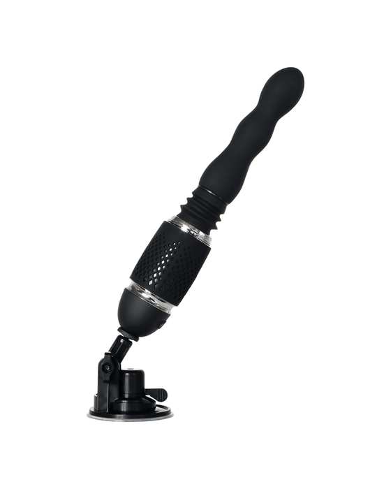 Evolved Novelties Vibrator Thrust & Go Powerful Thrusting Travel Vibrator with 2 Heads