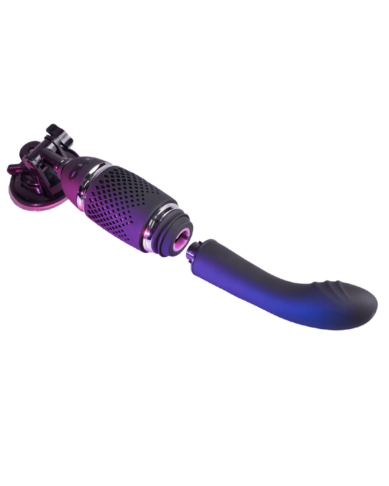 Evolved Novelties Vibrator Thrust & Go Powerful Thrusting Travel Vibrator with 2 Heads