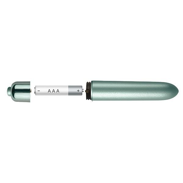 Rocks Off Vibrator Touch Of Velvet Waterproof Bullet Vibrator - Aqua Lily