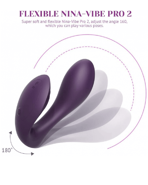 Tracy's Dog Vibrator Tracy's Dog - Nina Remote Control Couple's Vibrator - Purple