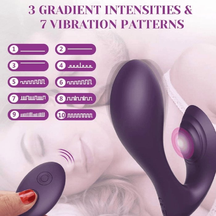 Tracy's Dog Vibrator Tracy's Dog - Nina Remote Control Couple's Vibrator - Purple