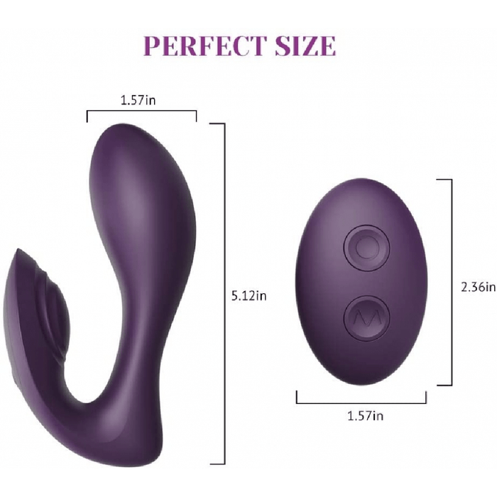 Tracy's Dog Vibrator Tracy's Dog - Nina Remote Control Couple's Vibrator - Purple