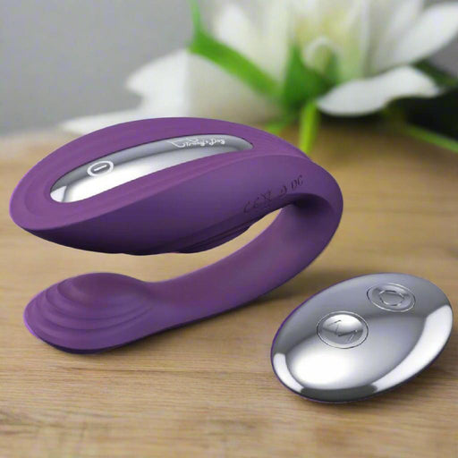 Tracy's Dog - Nina Remote Control Purple Couple's Vibrator