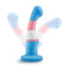 Blush Novelties Dildo Avant Pride P2 True Blue 6 Inch Silicone Dildo