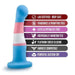 Blush Novelties Dildo Avant Pride P2 True Blue 6 Inch Silicone Dildo