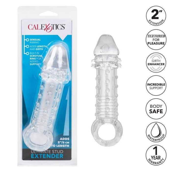 CalExotics Penis Sleeve Ultimate Stud Penis Extender - Clear