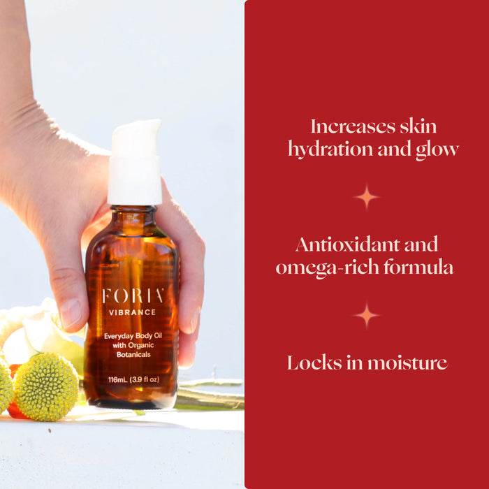FORIA Vibrance Everyday Body Oil with Organic Botanicals 116ml / 3.9oz