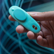 We-Vibe Moxie + Hands-Free Remote or App Controlled Panty Vibrator - Teal
