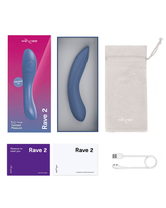 We-Vibe Vibrator We-Vibe Rave 2 Powerful Adjustable G-Spot Vibrator - Blue