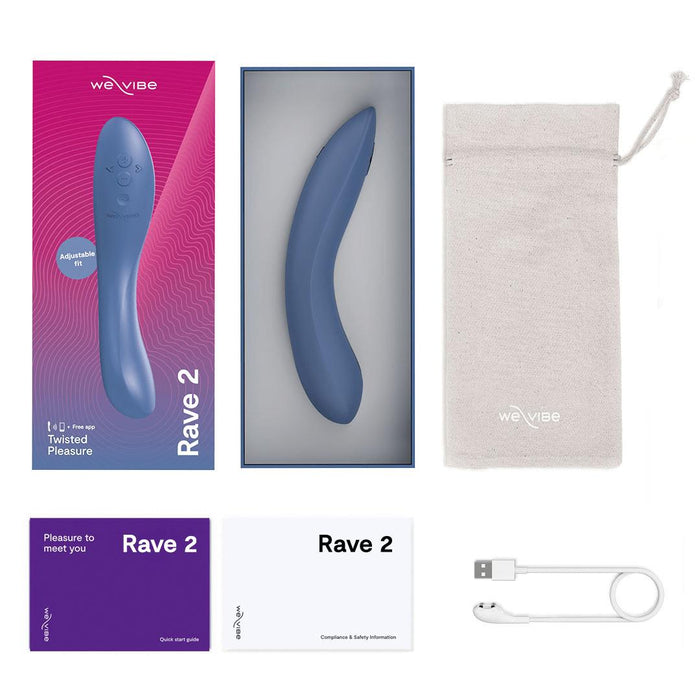 We-Vibe Rave 2 Powerful Adjustable G-Spot Vibrator - Blue