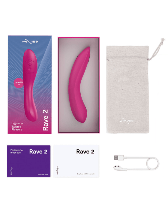 We-Vibe Vibrator We-Vibe Rave 2 Powerful Adjustable G-Spot Vibrator - Fuchsia