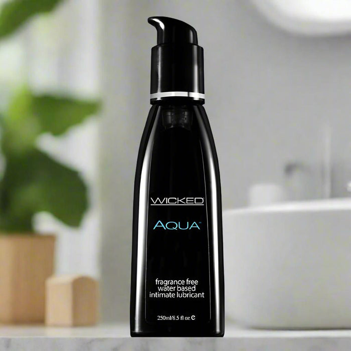 Wicked Aqua Fragrance Free Water Based Lubricant - Various Sizes
