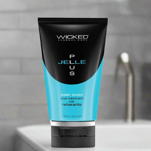 Wicked Jelle Plus Anal Lubricant with Relaxant - 4oz