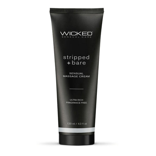 Wicked Sensual Massage Cream - Stripped Bare Unscented