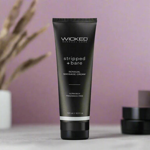 Wicked Sensual Massage Cream - Stripped Bare Unscented