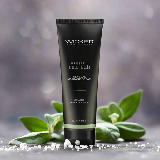 Wicked Lubes Massage Oil Wicked Sensual Sage & Sea Salt Massage Cream