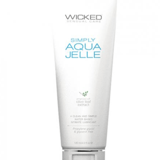 Wicked Lubes Lubricant Wicked Simply Aqua Jelle Water Based Lubricant  4oz