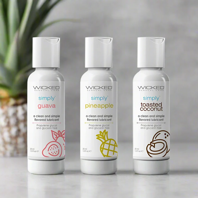 Wicked Tropical Flavours Water-Based Lubricant Travel Trio