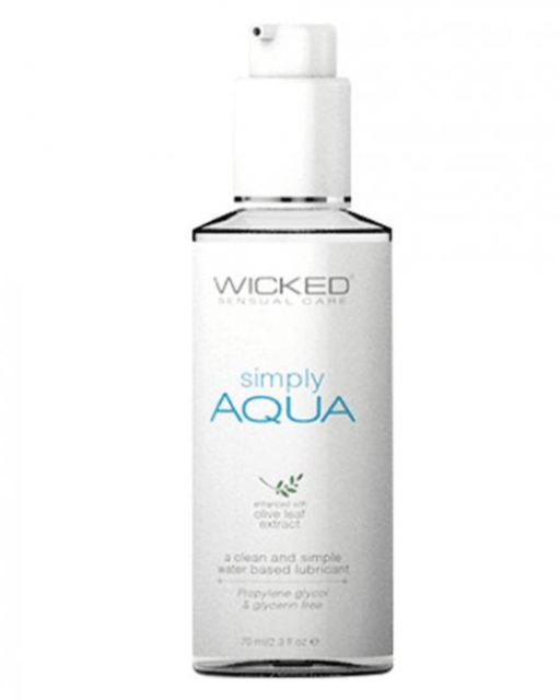 Wicked Lubes Lubricant Wicked Simply Aqua Water Based Lubricant 2.3 oz