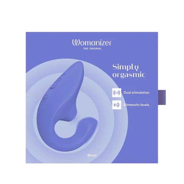 Womanizer Blend Pleasure Air Clitoral & G-Spot Rabbit - Blue