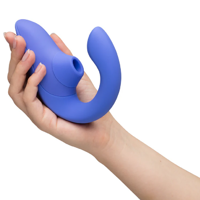 Womanizer Blend Pleasure Air Clitoral & G-Spot Rabbit - Blue
