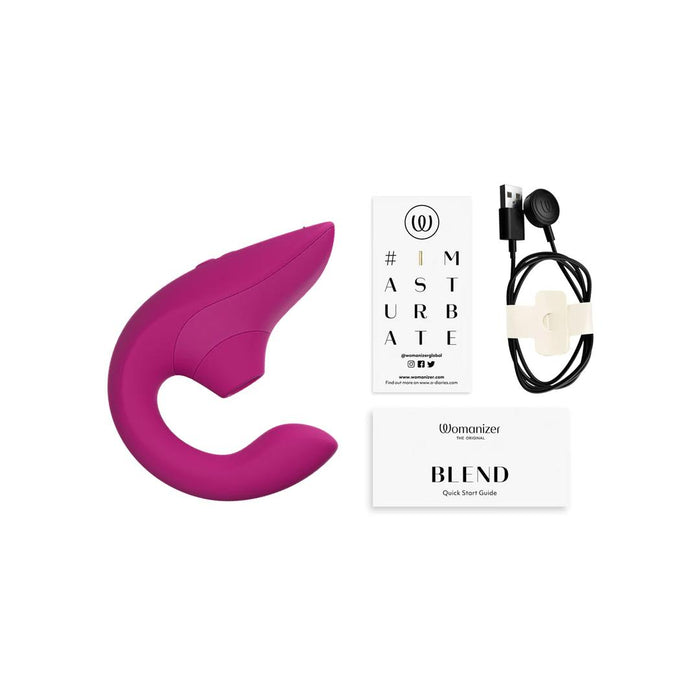Womanizer Blend Pleasure Air Clitoral & G-Spot Rabbit - Pink