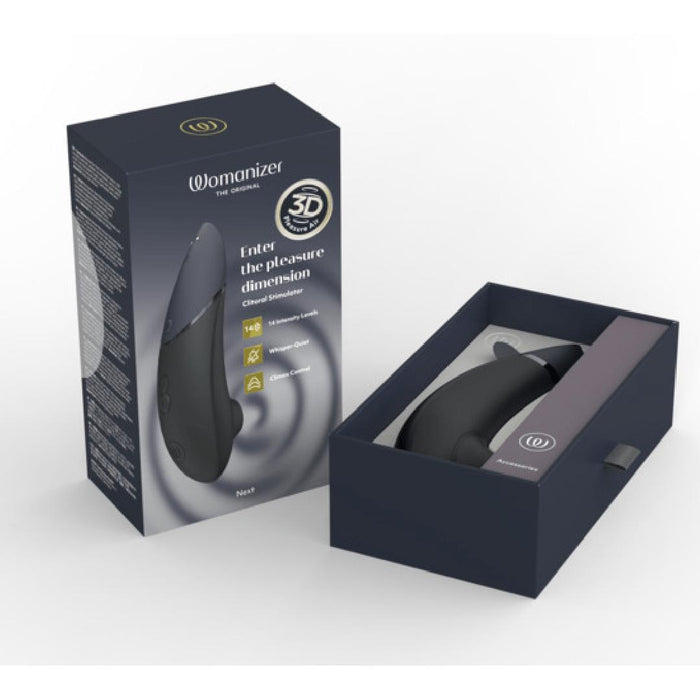 Womanizer Next Pleasure Air Clitoral Vibrator - Black