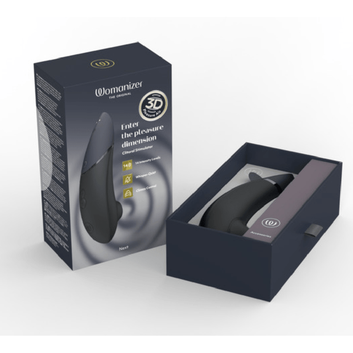 Womanizer Next Pleasure Air Clitoral Vibrator - Black