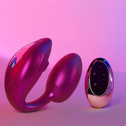 Wonderlover Hands Free Clitoral and G-Spot Vibrator with Remote - Pink