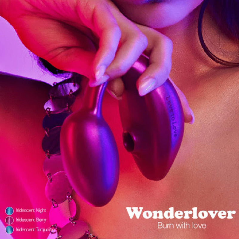 Wonderlover Hands Free Clitoral and G-Spot Vibrator with Remote - Pink