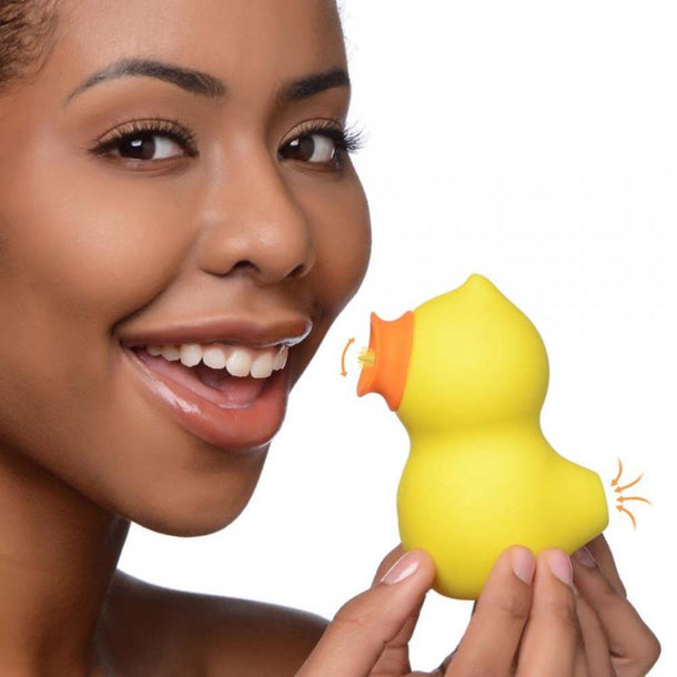 Sucky Ducky Deluxe Clit Sucker with Licking Tongue