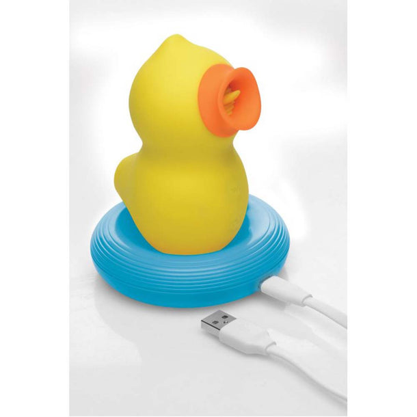 Sucky Ducky Deluxe Clit Sucker with Licking Tongue