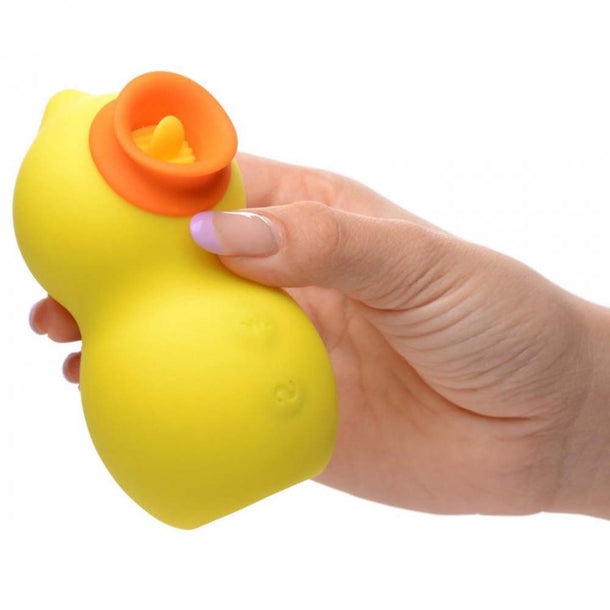 Sucky Ducky Deluxe Clit Sucker with Licking Tongue